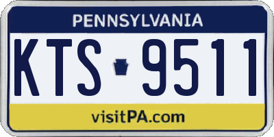 PA license plate KTS9511