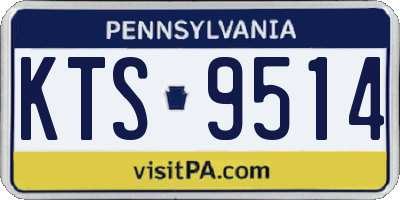 PA license plate KTS9514