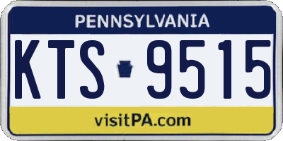 PA license plate KTS9515