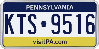 PA license plate KTS9516