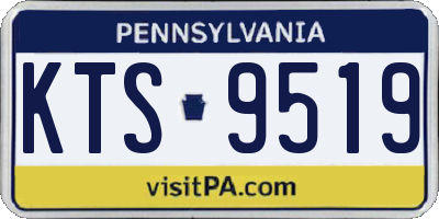 PA license plate KTS9519