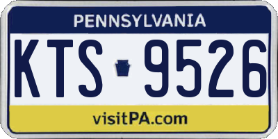PA license plate KTS9526