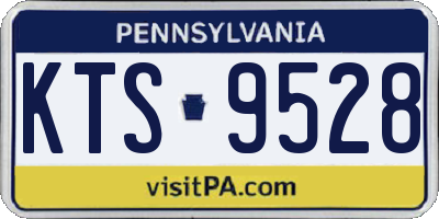 PA license plate KTS9528