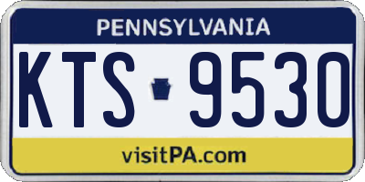 PA license plate KTS9530
