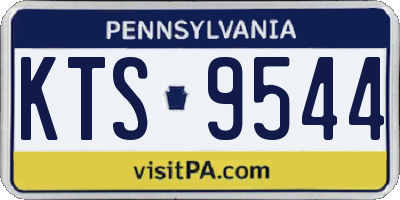 PA license plate KTS9544