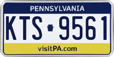 PA license plate KTS9561