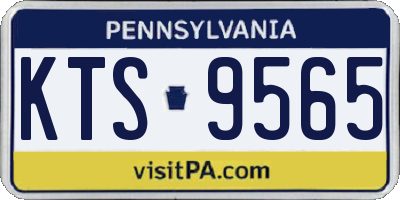 PA license plate KTS9565