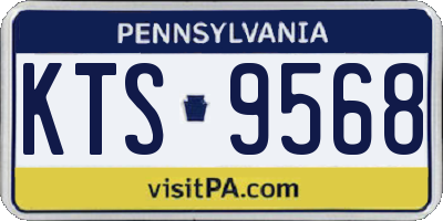 PA license plate KTS9568
