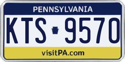 PA license plate KTS9570