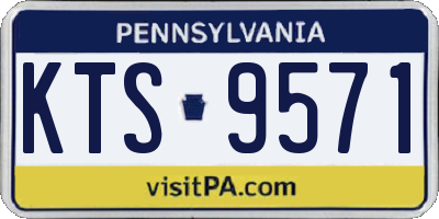PA license plate KTS9571