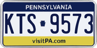 PA license plate KTS9573