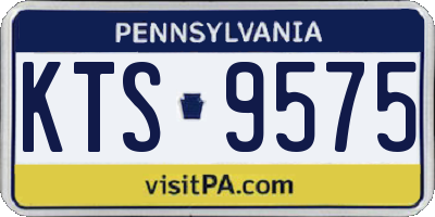 PA license plate KTS9575