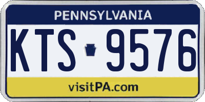 PA license plate KTS9576