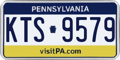 PA license plate KTS9579