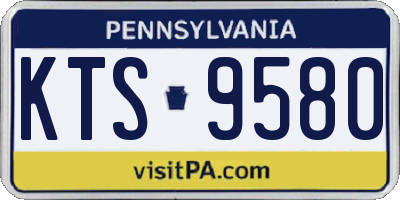 PA license plate KTS9580
