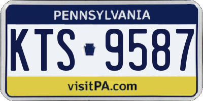 PA license plate KTS9587