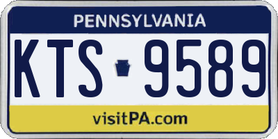 PA license plate KTS9589