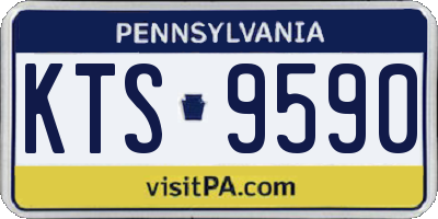 PA license plate KTS9590