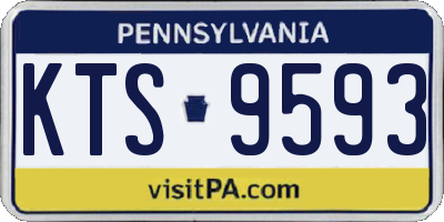 PA license plate KTS9593