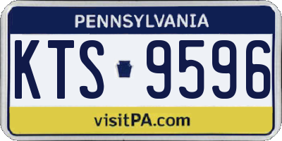 PA license plate KTS9596