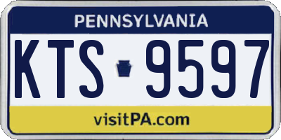PA license plate KTS9597