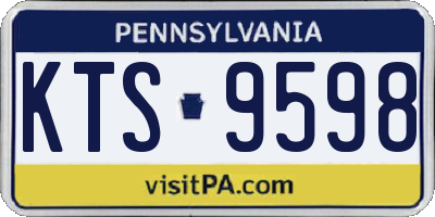 PA license plate KTS9598