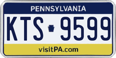 PA license plate KTS9599