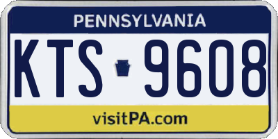 PA license plate KTS9608