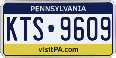 PA license plate KTS9609