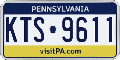 PA license plate KTS9611