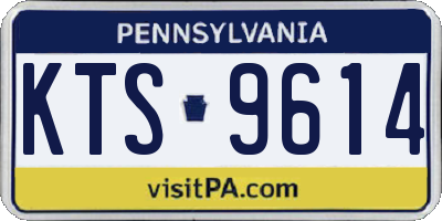 PA license plate KTS9614