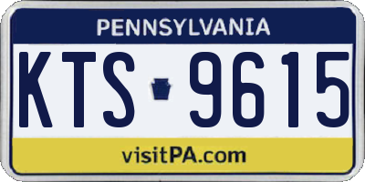 PA license plate KTS9615