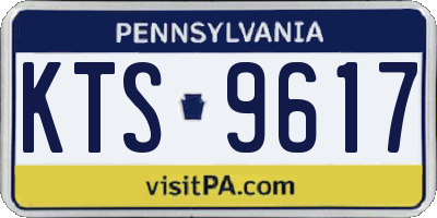 PA license plate KTS9617