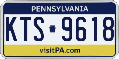 PA license plate KTS9618