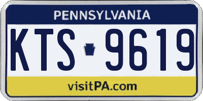 PA license plate KTS9619