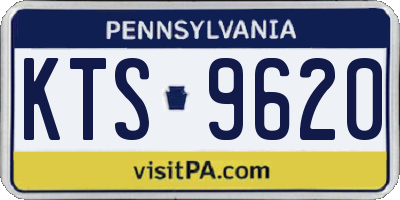PA license plate KTS9620