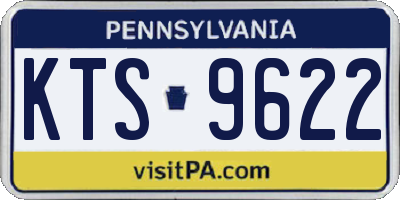 PA license plate KTS9622