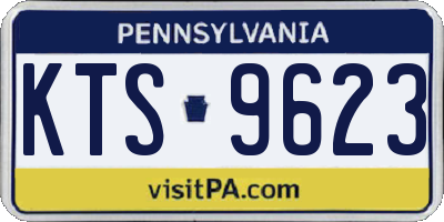 PA license plate KTS9623