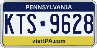 PA license plate KTS9628