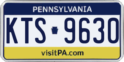 PA license plate KTS9630