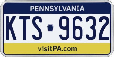 PA license plate KTS9632