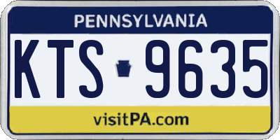 PA license plate KTS9635