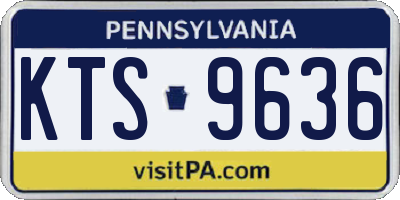 PA license plate KTS9636