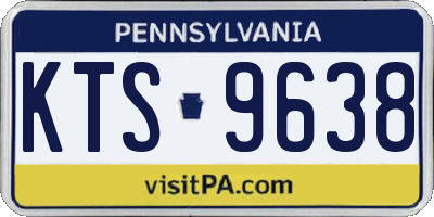 PA license plate KTS9638