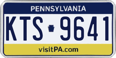 PA license plate KTS9641