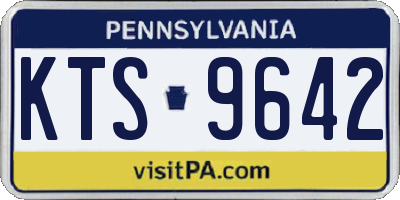 PA license plate KTS9642