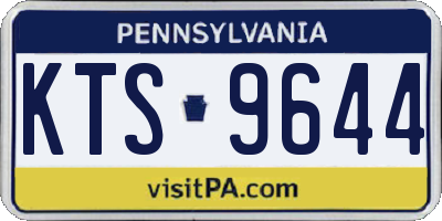 PA license plate KTS9644
