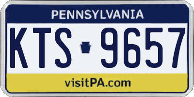 PA license plate KTS9657