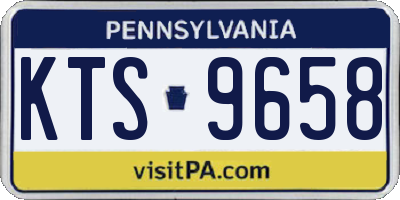 PA license plate KTS9658