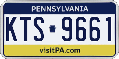 PA license plate KTS9661